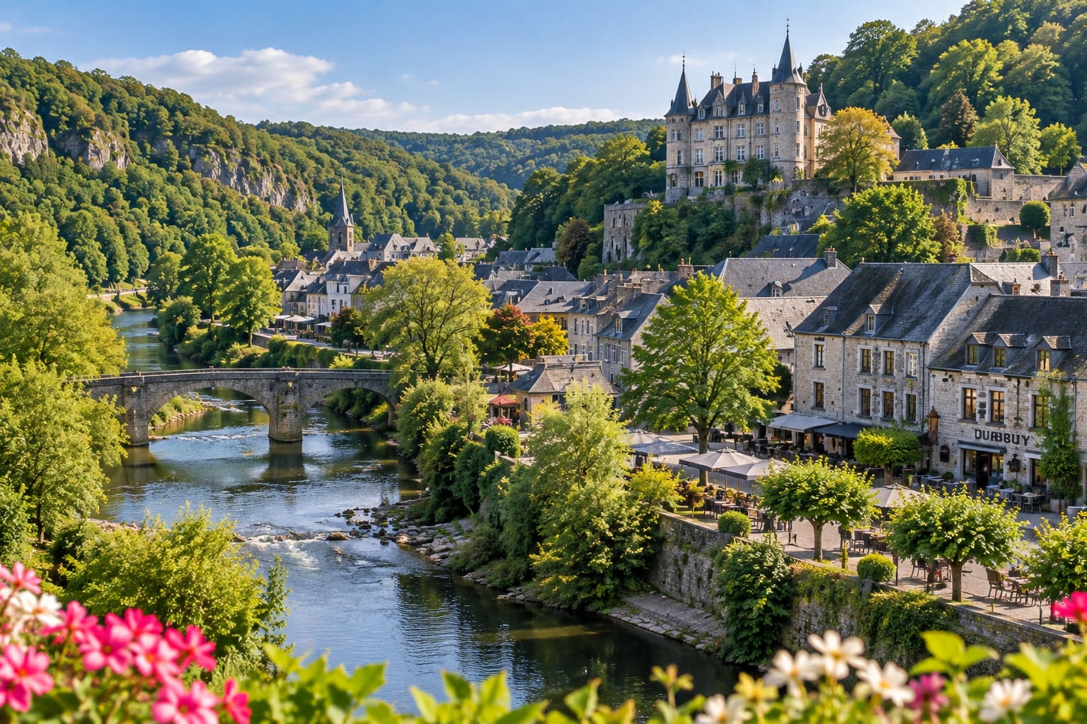 Durbuy in de Belgische Ardennen