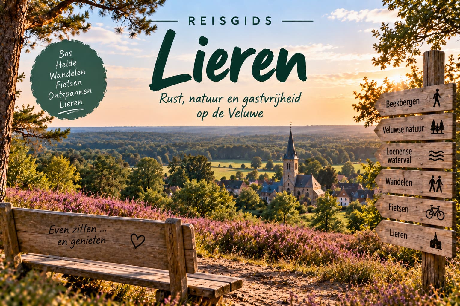 Landelijk Lieren bij Beekbergen aan de rand van de Veluwe