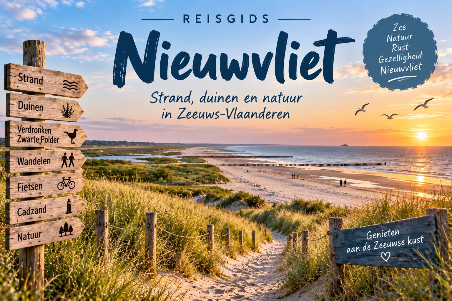 Strand, duinen en natuur bij Nieuwvliet in Zeeuws-Vlaanderen