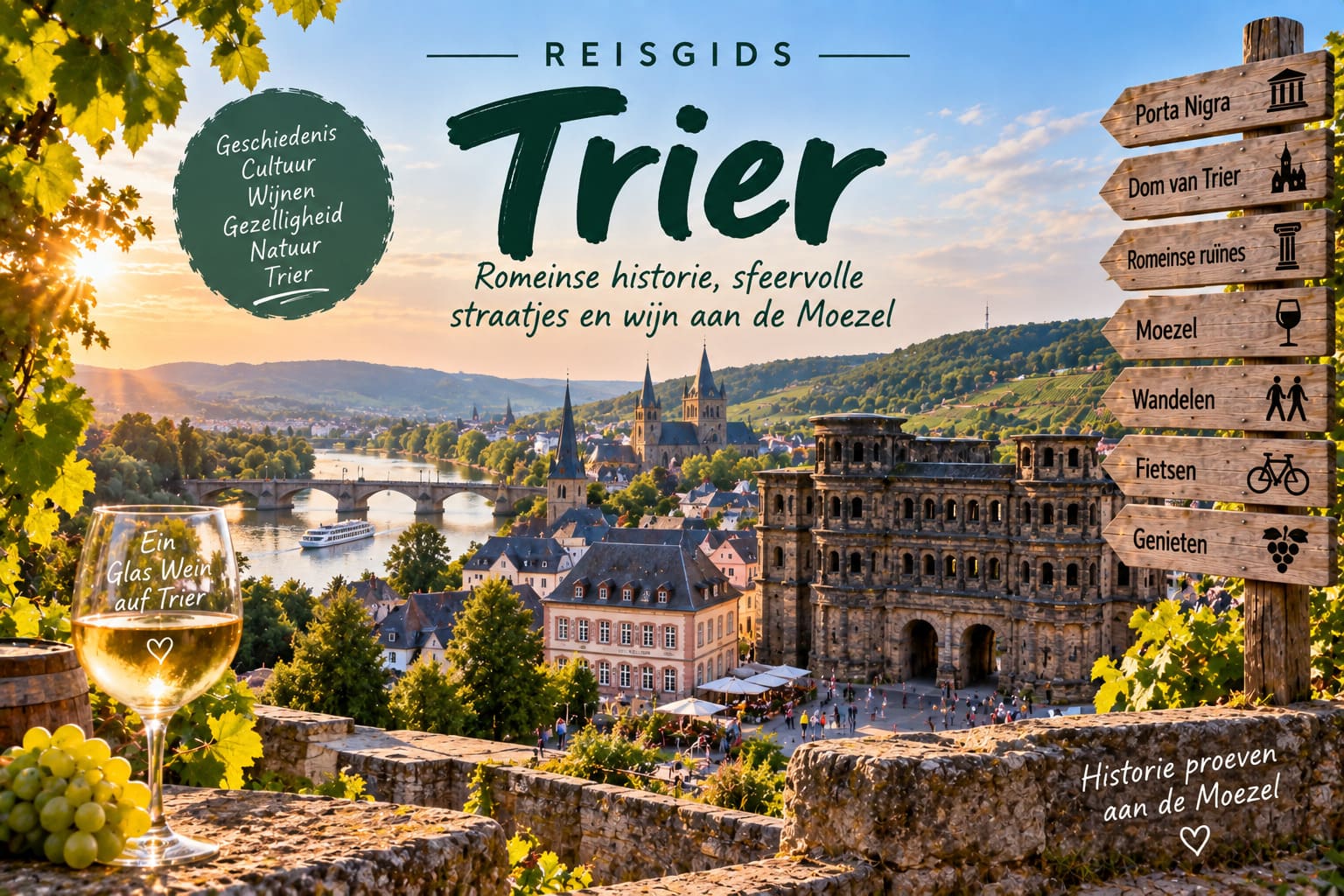 Historisch centrum van Trier met de Porta Nigra