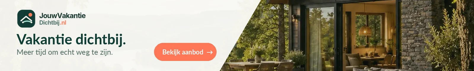 Vakantie dichtbij – bekijk het actuele aanbod