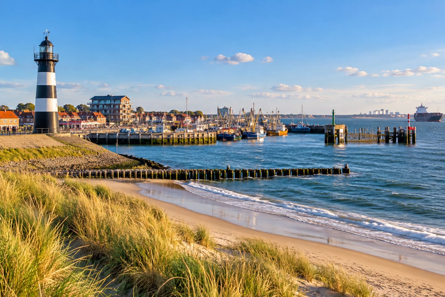 Breskens – strand, vuurtoren en maritieme sfeer aan de Westerschelde
