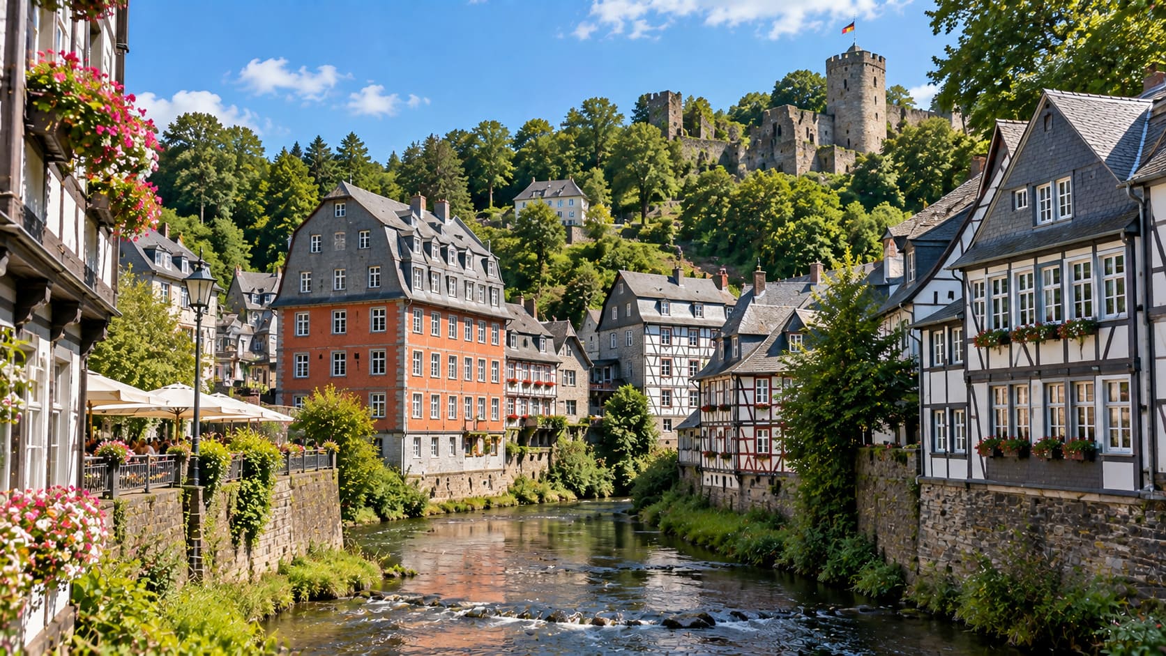 Monschau: vakwerkhuizen, natuur en gezelligheid in de Duitse Eifel