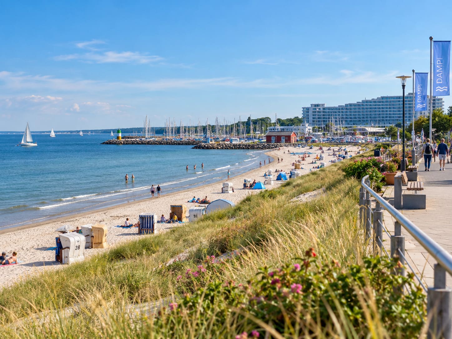 Damp – strand, haven en vakantie aan de Duitse Oostzee